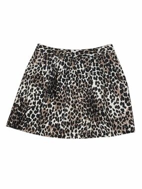NEW YORK & CO Pleated Leopard Skirt